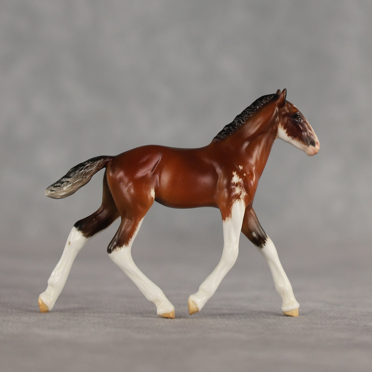 Dahlia OOAK Violet Chip Draft Foal by Carrie Keller LHS26
