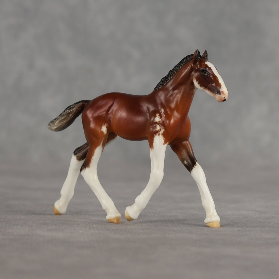 Dahlia OOAK Violet Chip Draft Foal by Carrie Keller LHS26