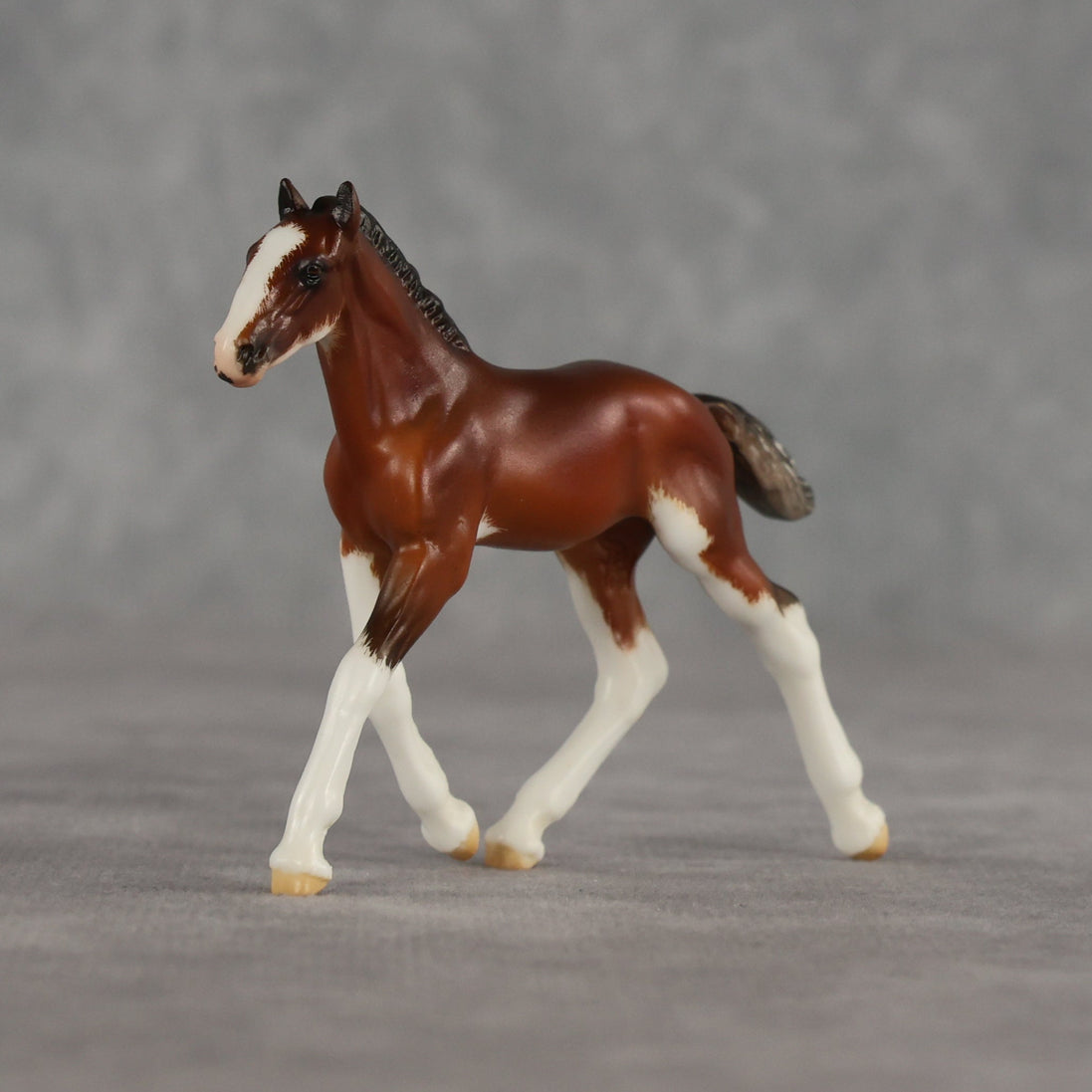 Dahlia OOAK Violet Chip Draft Foal by Carrie Keller LHS26