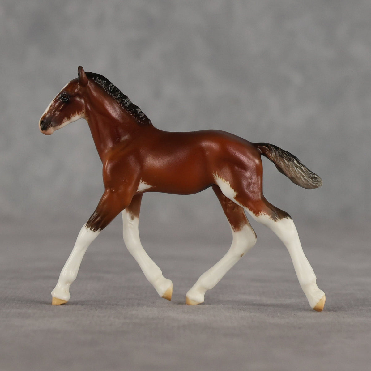 Dahlia OOAK Violet Chip Draft Foal by Carrie Keller LHS26
