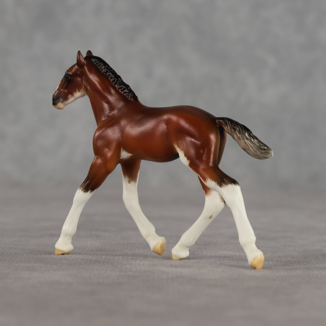 Dahlia OOAK Violet Chip Draft Foal by Carrie Keller LHS26