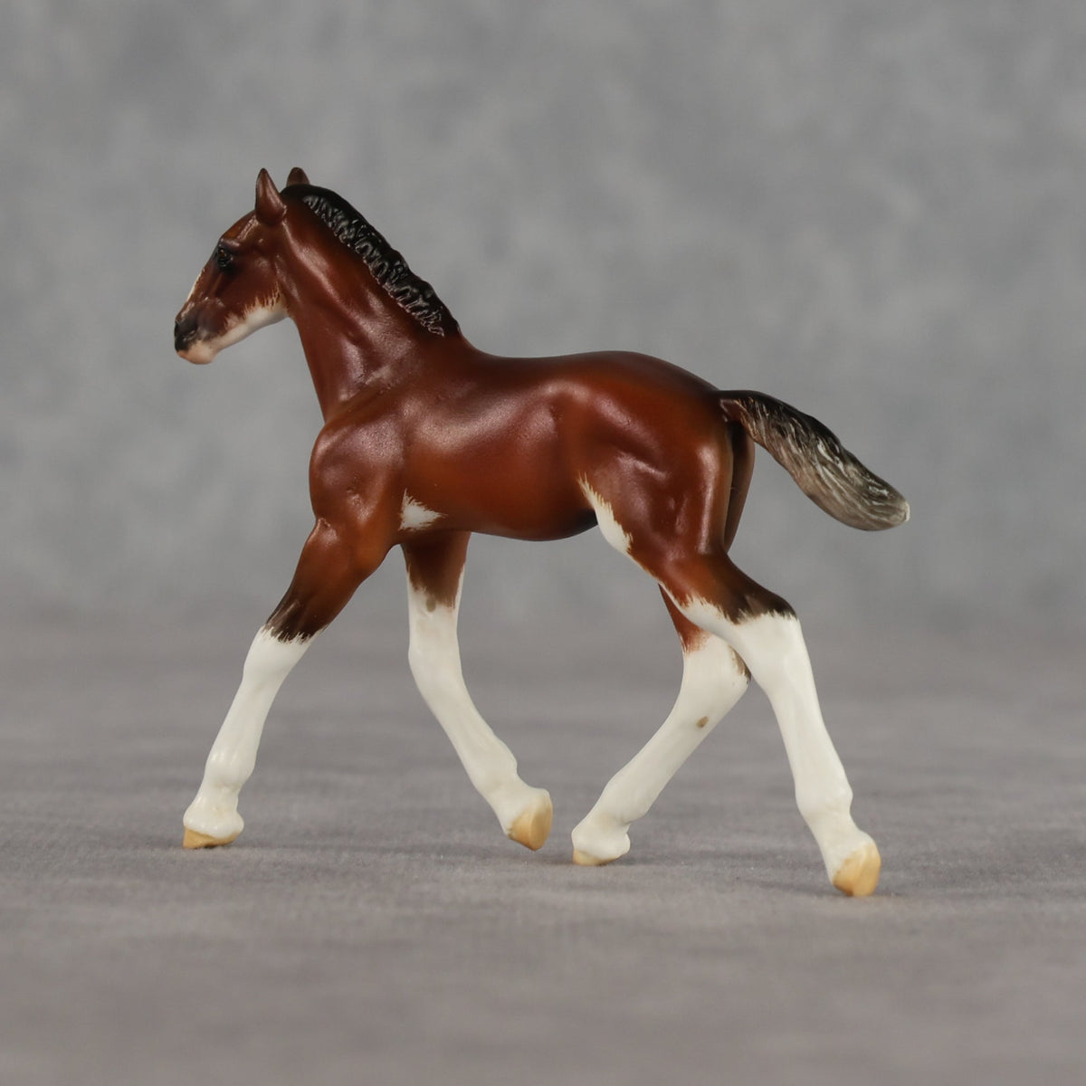Dahlia OOAK Violet Chip Draft Foal by Carrie Keller LHS26