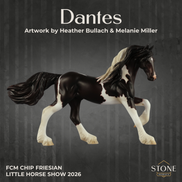 Dantes OOAK FCM Chip Friesian by Heather Bullach & Melanie Miller LHS26