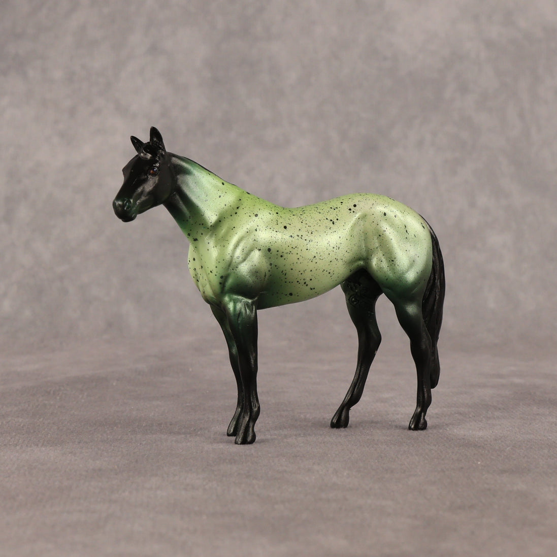 Dark Algae OOAK Chip Stock Horse by Alex Fortman EQ26