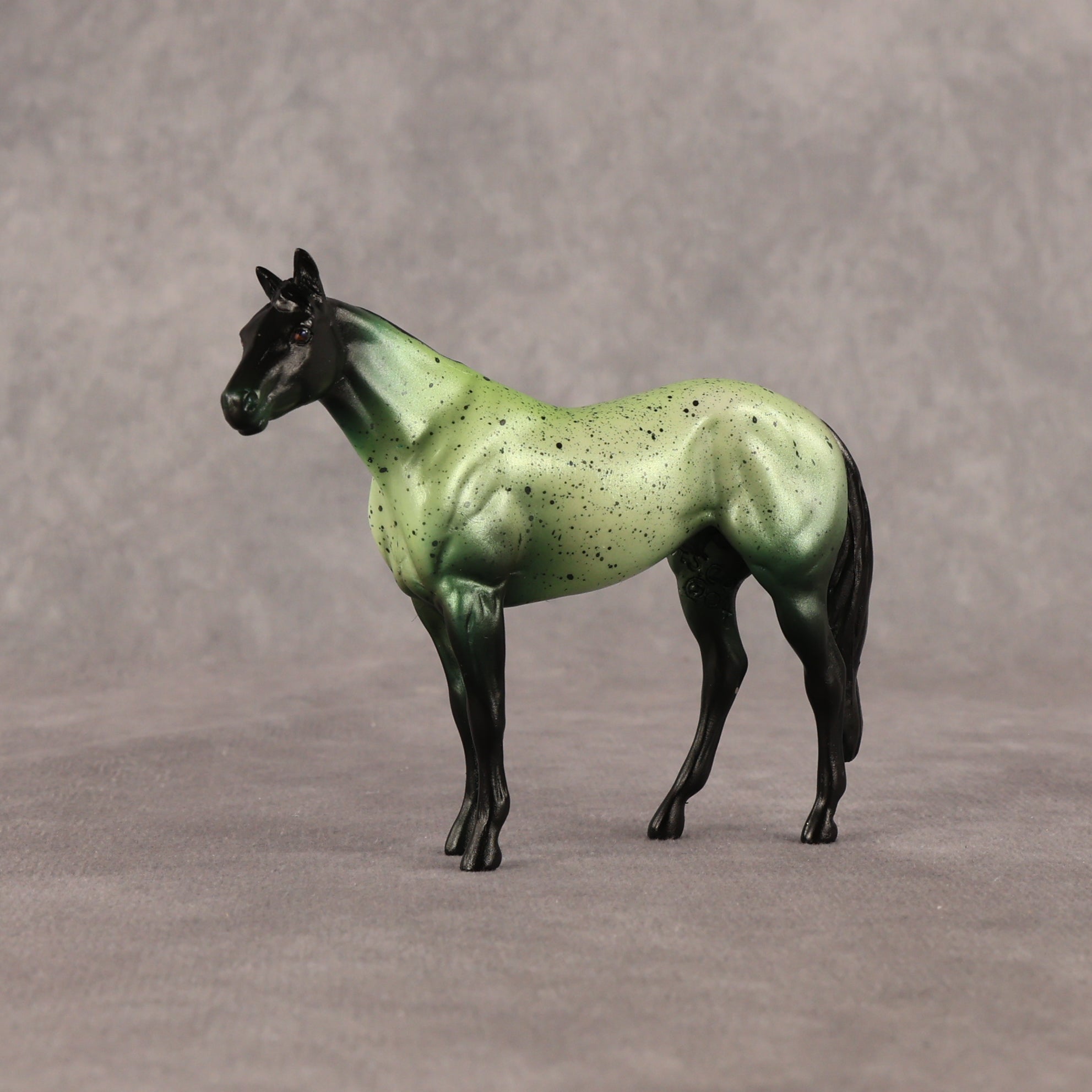 Dark Algae OOAK Chip Stock Horse by Alex Fortman EQ26