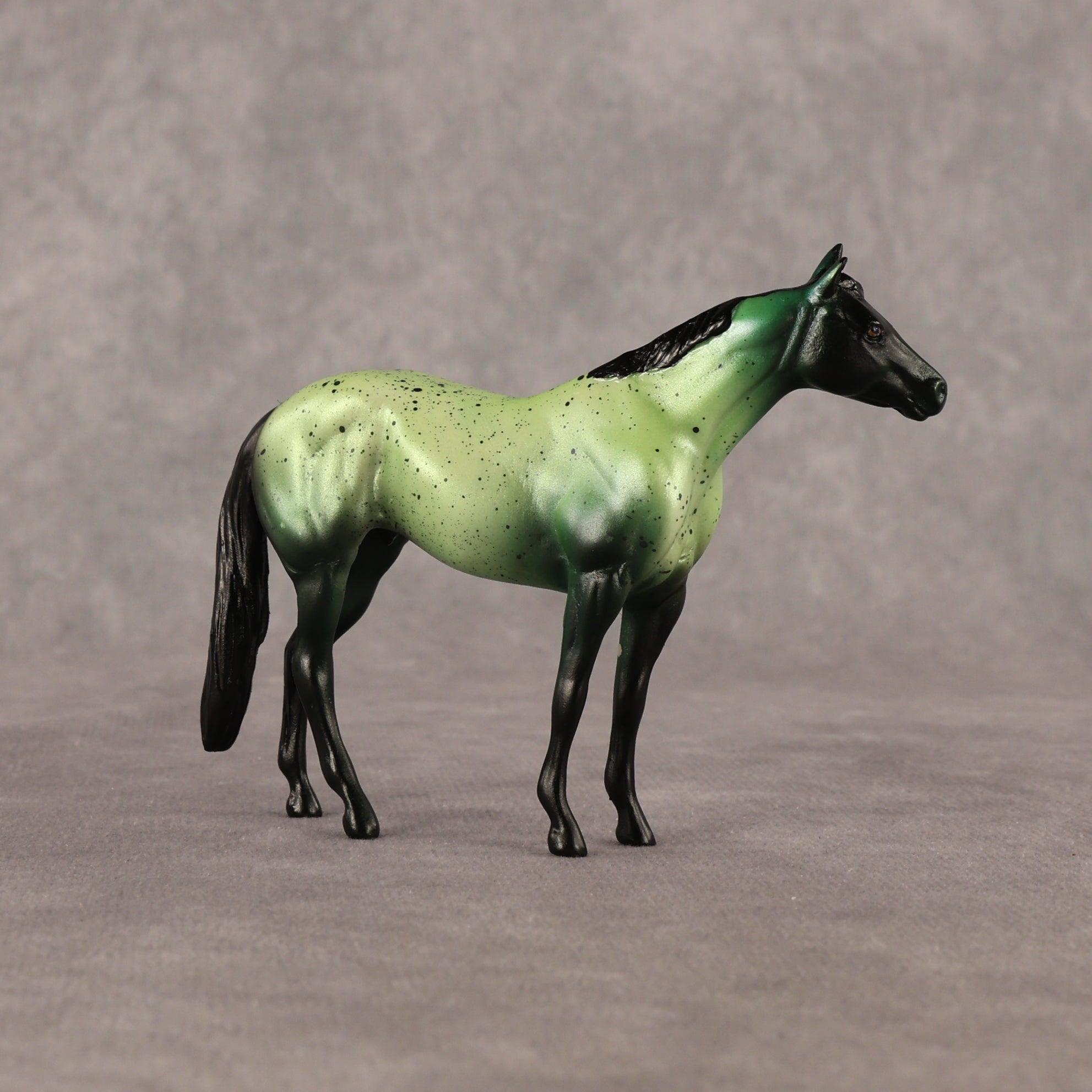 Dark Algae OOAK Chip Stock Horse by Alex Fortman EQ26