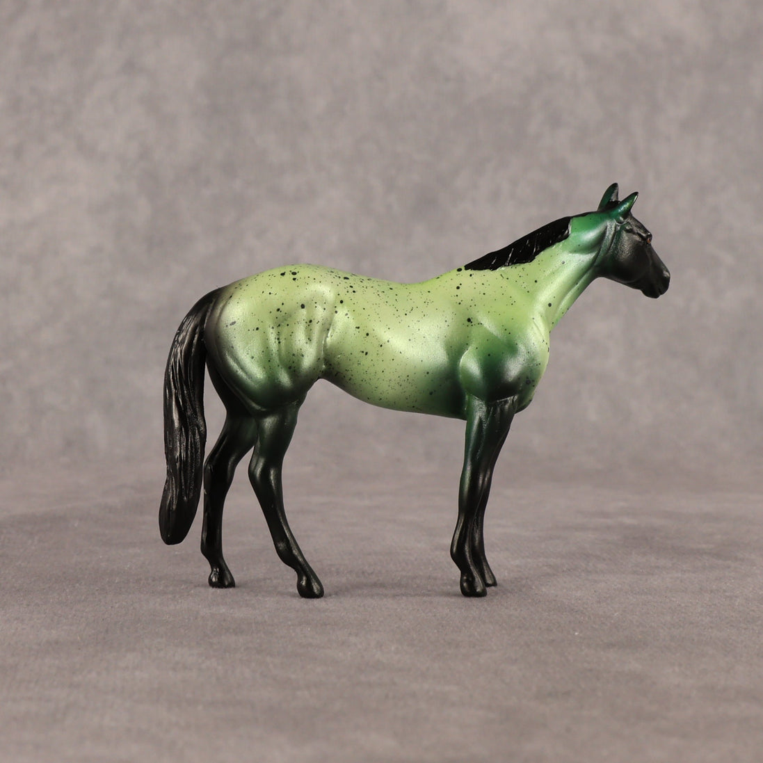 Dark Algae OOAK Chip Stock Horse by Alex Fortman EQ26