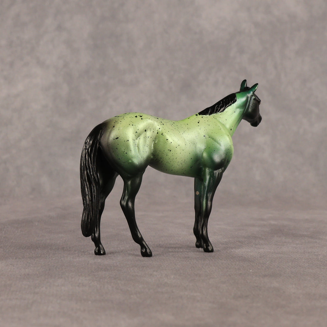 Dark Algae OOAK Chip Stock Horse by Alex Fortman EQ26