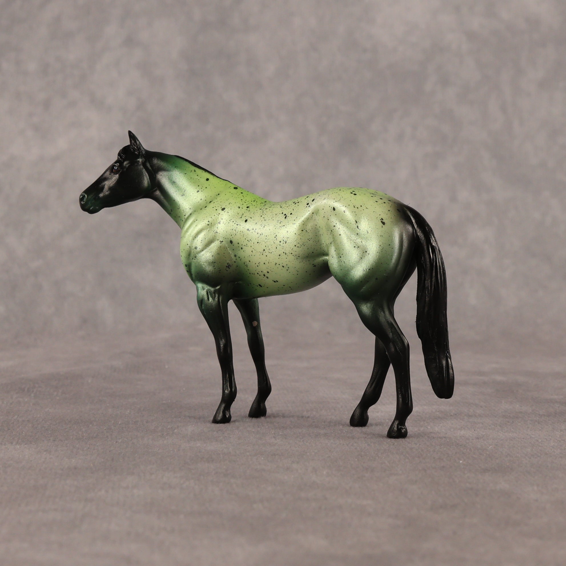 Dark Algae OOAK Chip Stock Horse by Alex Fortman EQ26