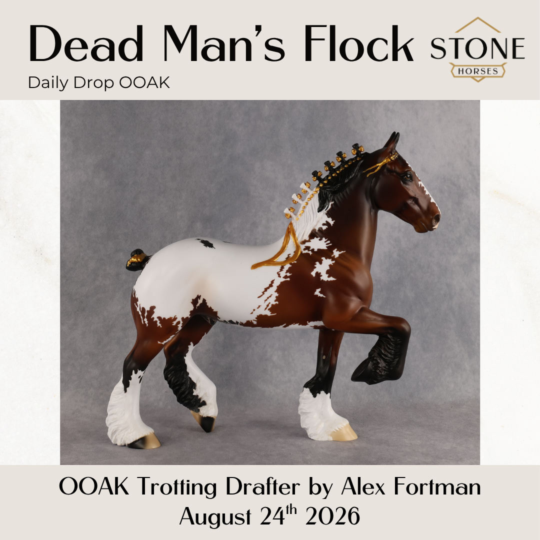 Dead Man's Flock OOAK Trotting Drafter by Alex Fortman DDOOAKs26