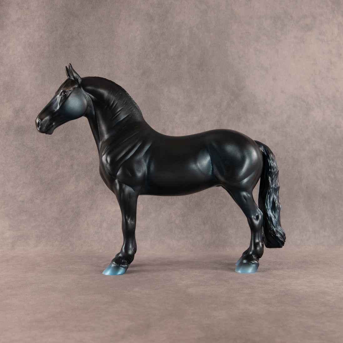Deep Blue OOAK FCM Standing Drafter by Ashley Palmer EQ26