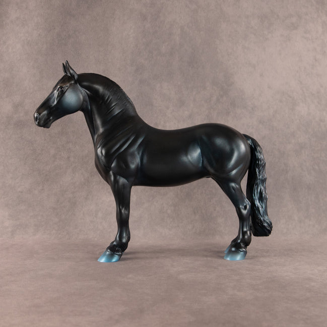 Deep Blue OOAK FCM Standing Drafter by Ashley Palmer EQ26