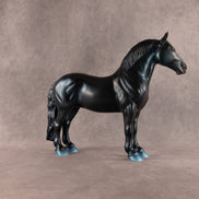 Deep Blue OOAK FCM Standing Drafter by Ashley Palmer EQ26