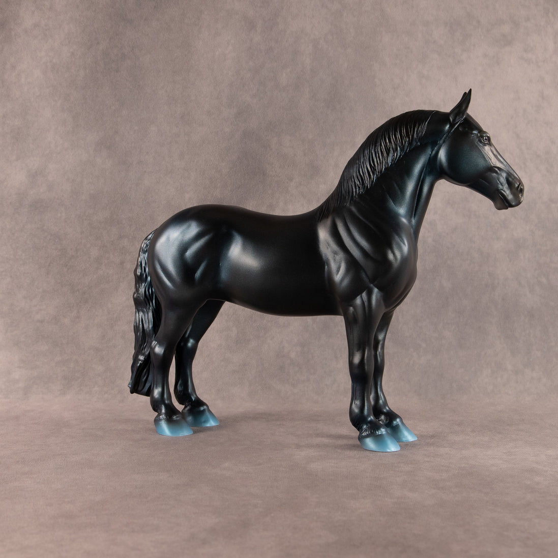 Deep Blue OOAK FCM Standing Drafter by Ashley Palmer EQ26