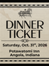 Moonlight Madness 2026 Saturday Buffet Dinner & Shipwreck Ball on October 31, 2026 MM26