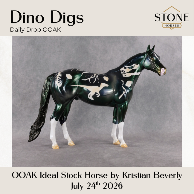 Dino Digs OOAK Ideal Stock Horse by Kristian Beverly DDOOAKs26