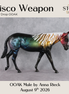 Disco Weapon OOAK Large Mule by Anna Rieck DDOOAKs26