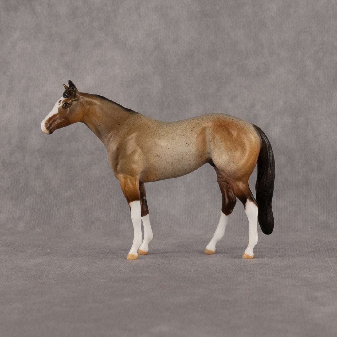 Double Jeopardy OOAK Chip Stock Horse by Dawn Quick LHS26