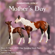 Dove & Chick OOAK Chip FCM Stock Horse & Chip Foal by Anna Rieck SCD26