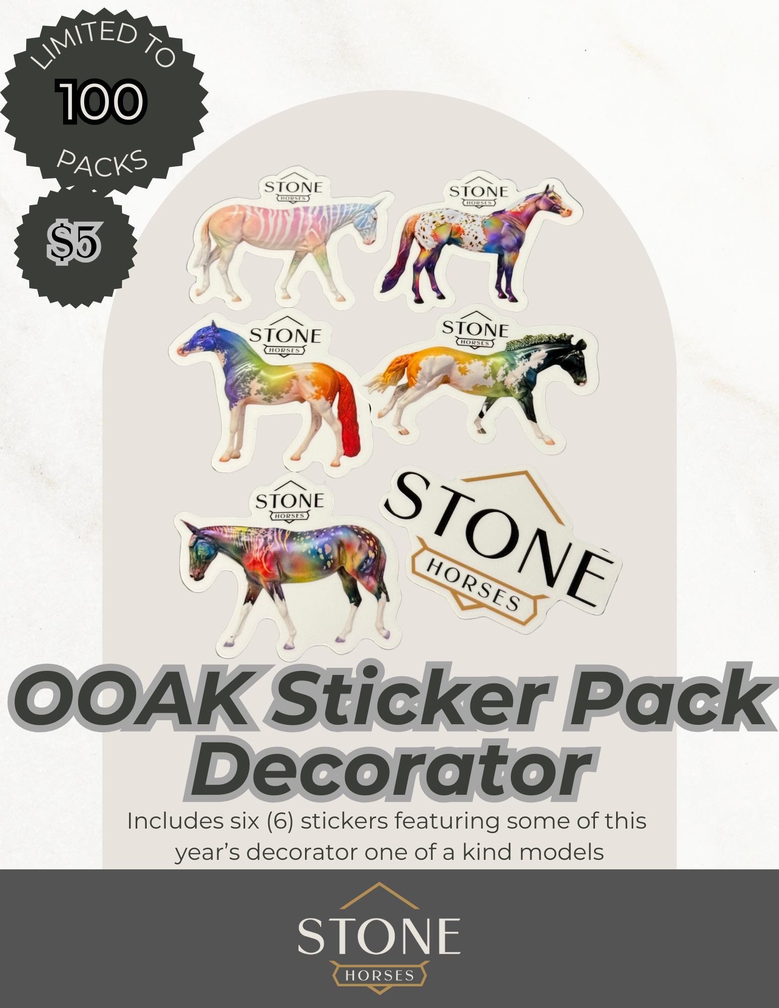 2024 Decorator Run Sticker 6-Pack Stickers