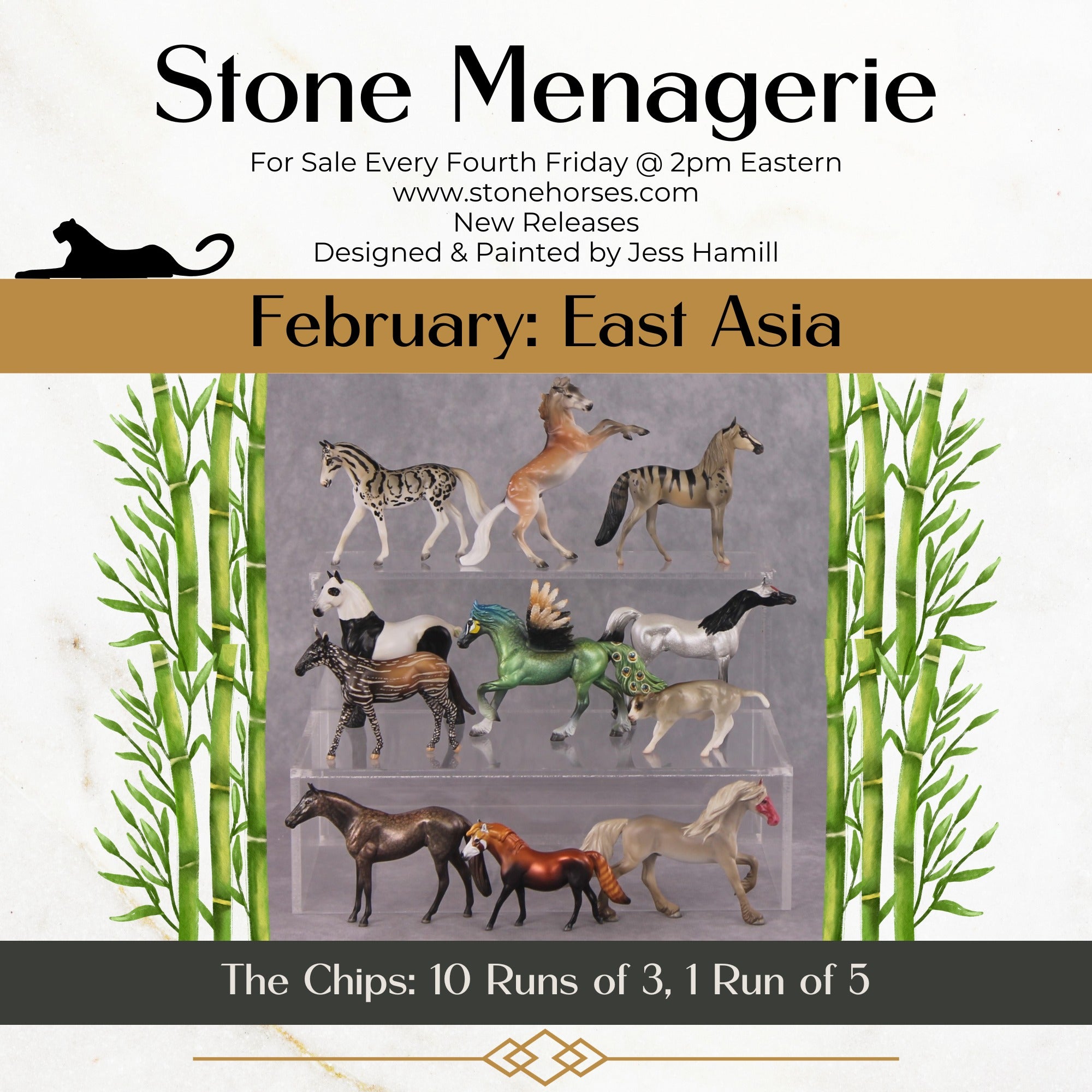 "Sunda" LE-3 Slow Loris Inspired Deco Calf Chip By Jess Hamill - 2025 The Menagerie Series MS25