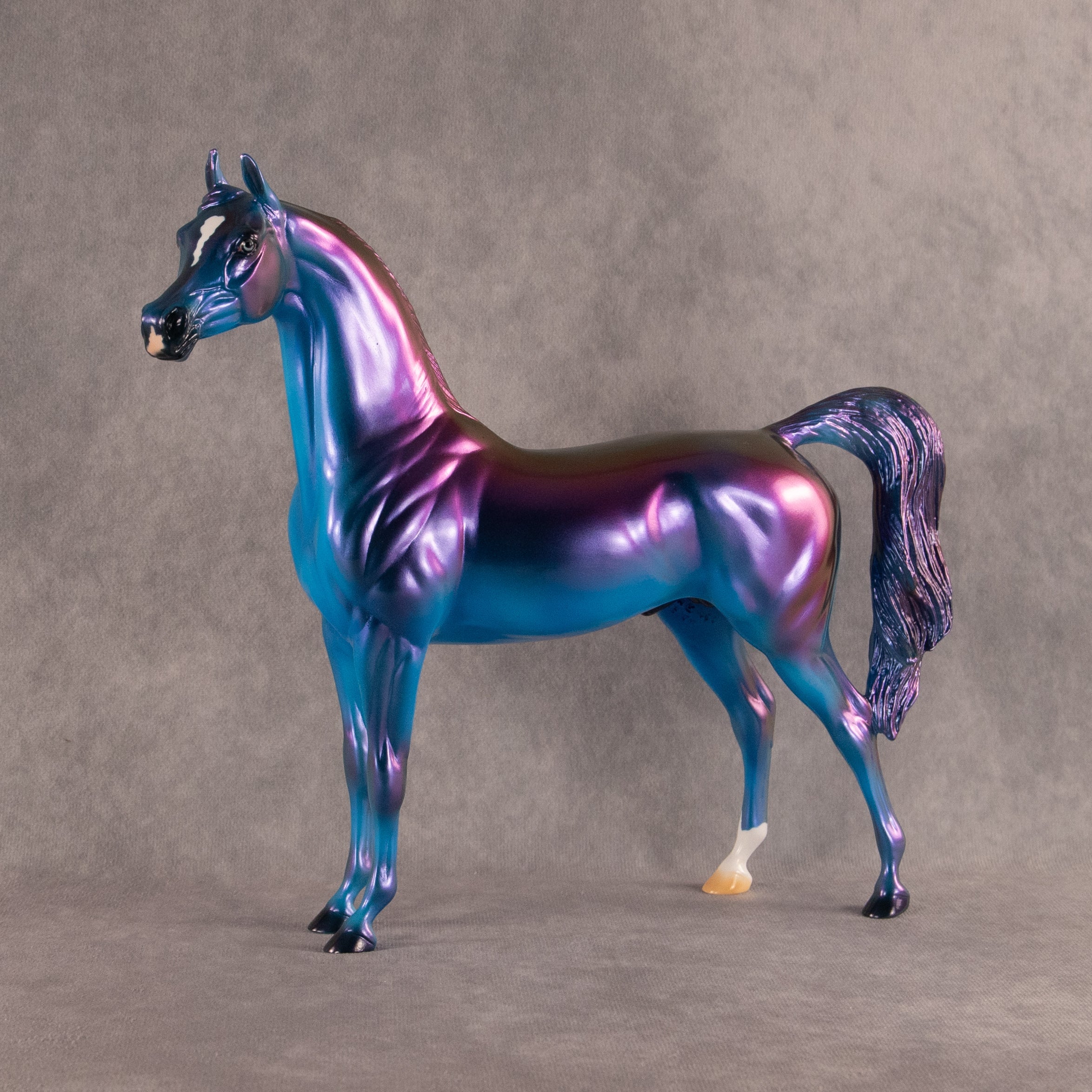 Electric Lapis OOAK Arabian Stallion by Erin Corbett EQ26
