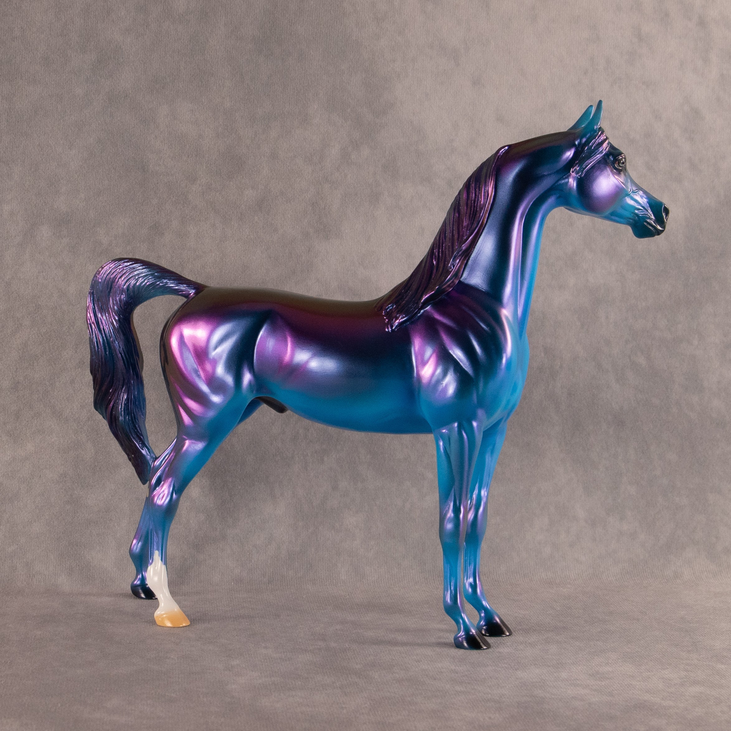 Electric Lapis OOAK Arabian Stallion by Erin Corbett EQ26