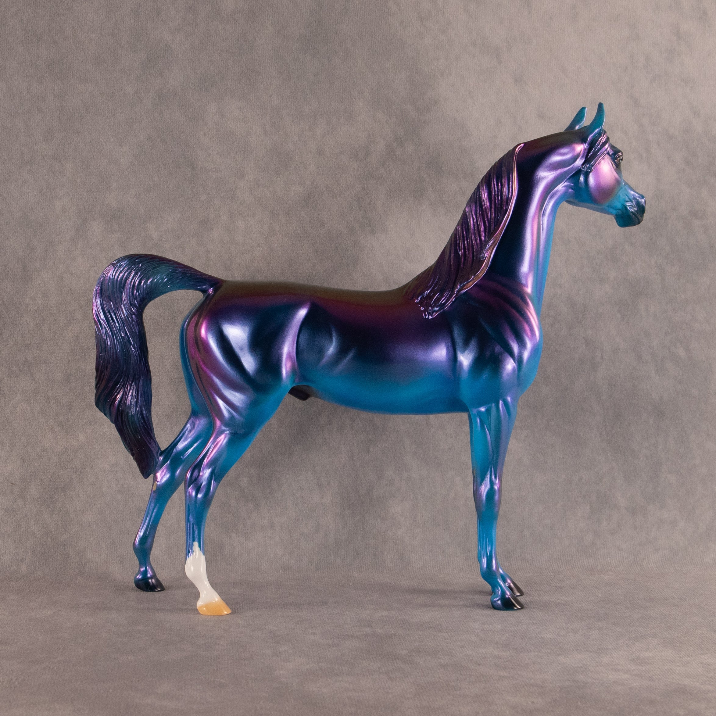 Electric Lapis OOAK Arabian Stallion by Erin Corbett EQ26