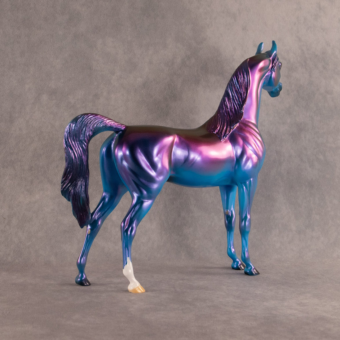 Electric Lapis OOAK Arabian Stallion by Erin Corbett EQ26