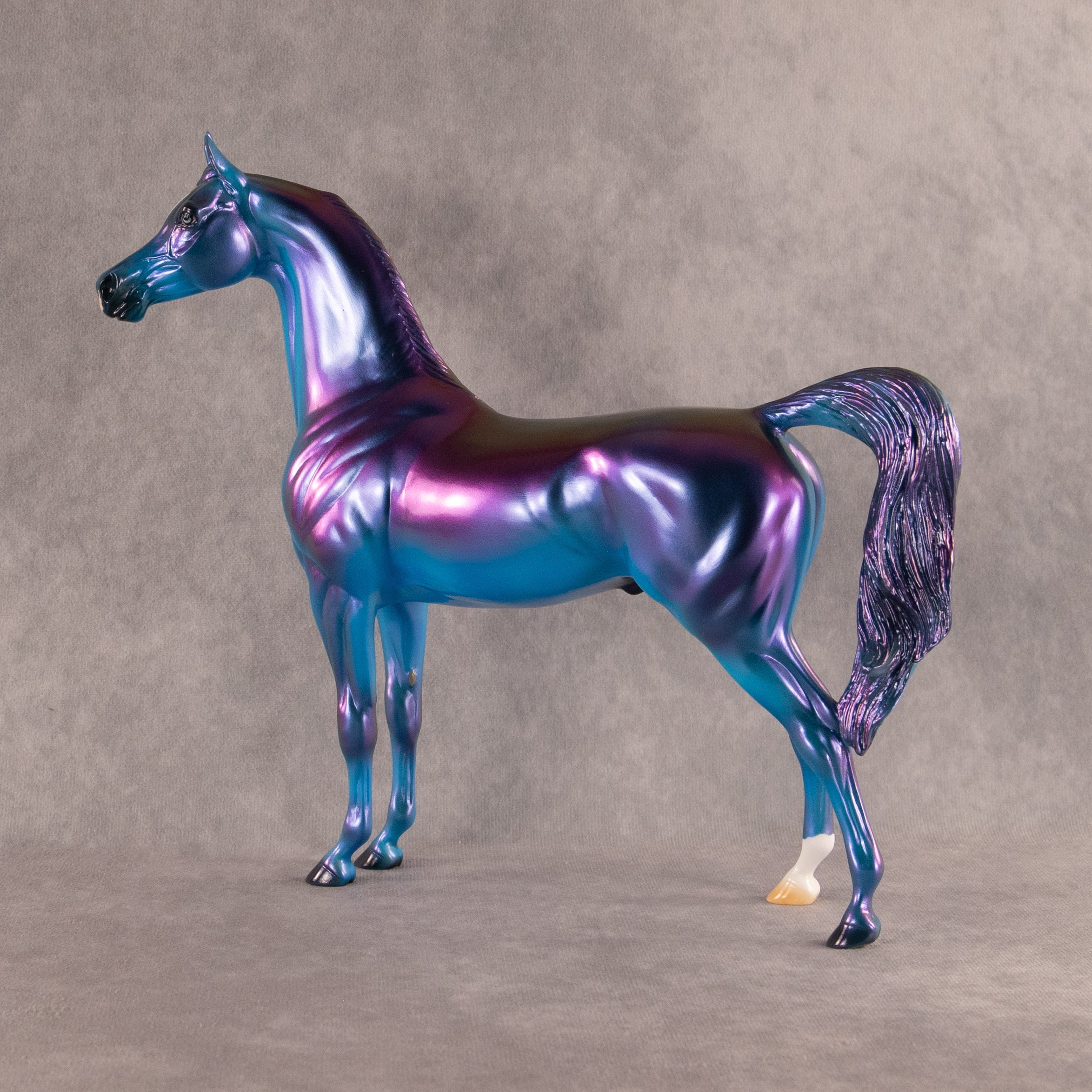 Electric Lapis OOAK Arabian Stallion by Erin Corbett EQ26
