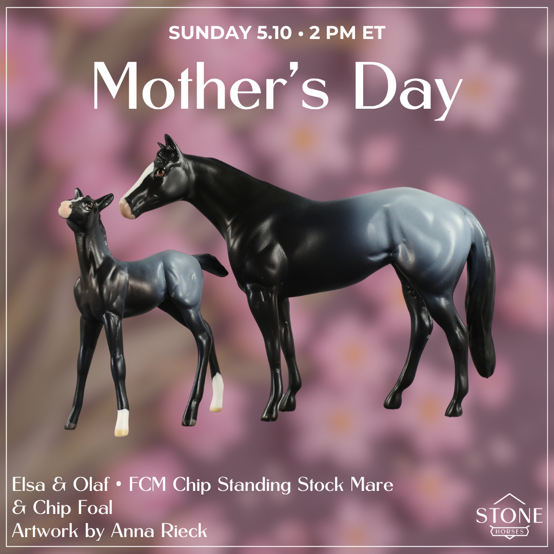 Elsa & Olaf OOAK Chip FCM Stock Horse & Chip Foal by Anna Rieck SCD26