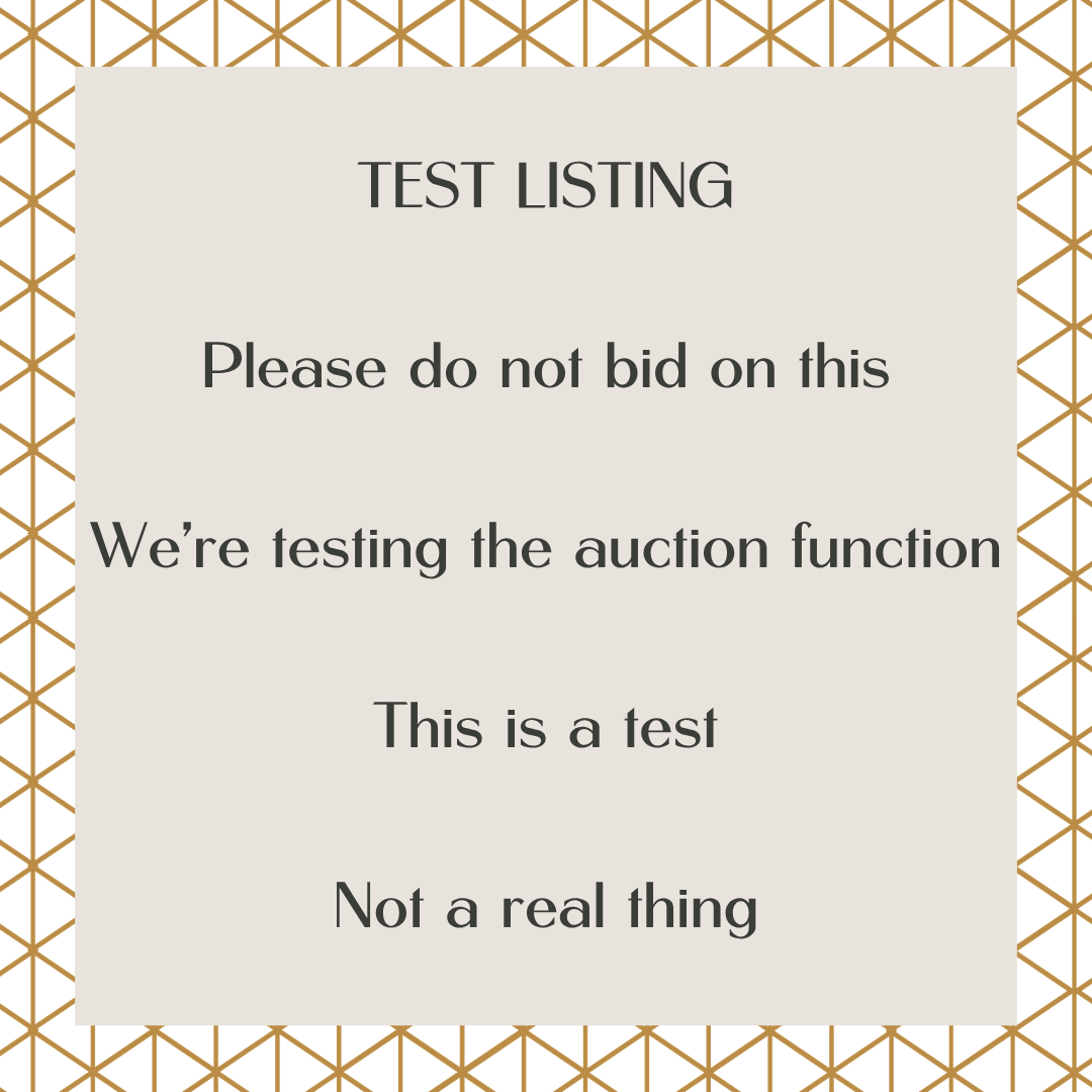 Test Listing 5.27.2026 Do Not Bid