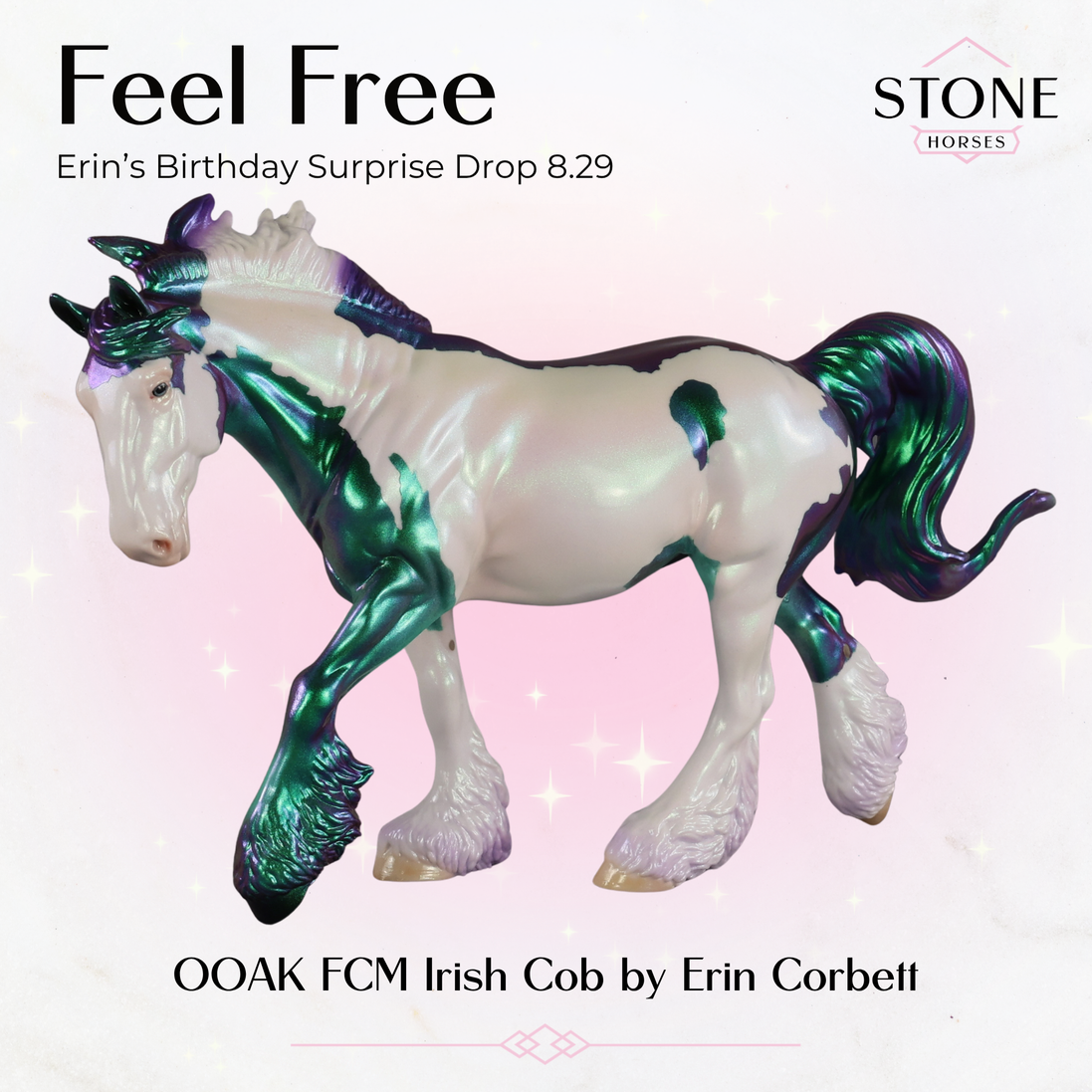 Feel Free OOAK FCM Irish Cob by Erin Corbett EBSD26