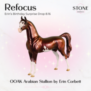 Refocus OOAK Arabian Stallion by Erin Corbett EBSD26