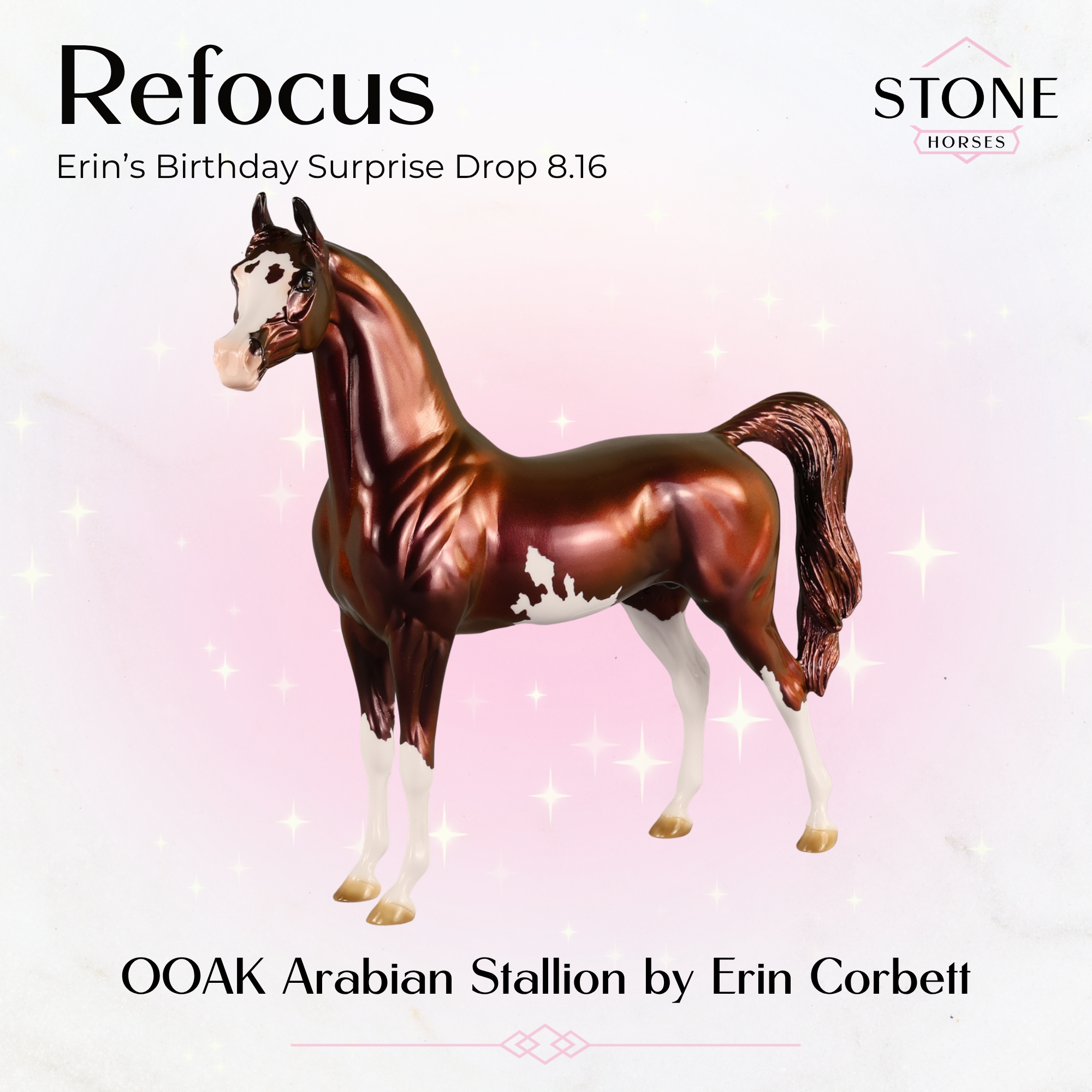 Refocus OOAK Arabian Stallion by Erin Corbett EBSD26