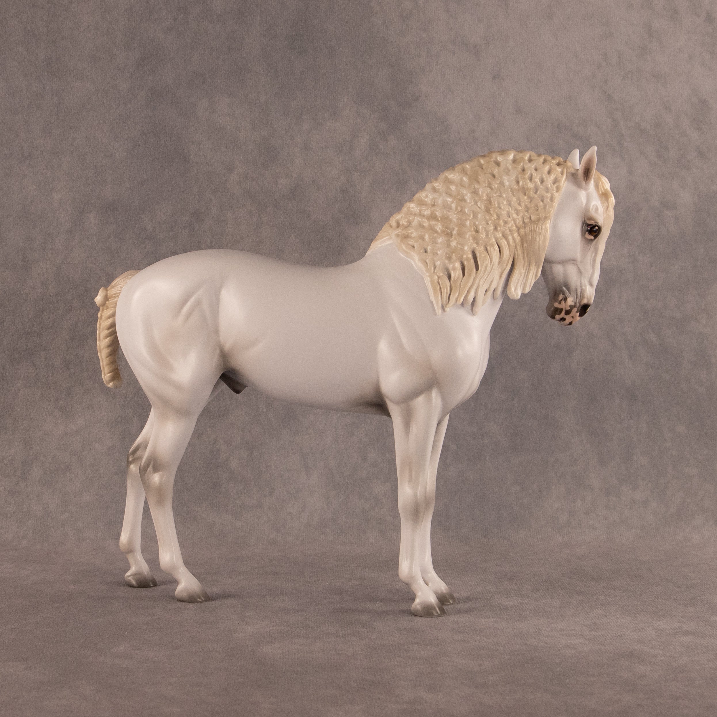 Eternal Blue OOAK FCM Andalusian by Ashley Palmer EQ26