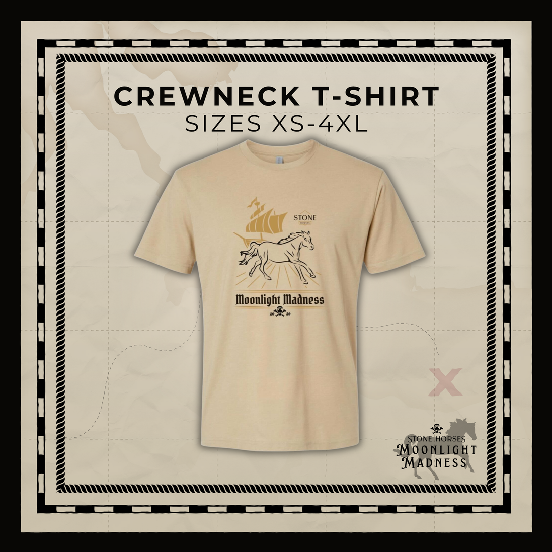 Stone Horses 2026 Moonlight Madness Crew Neck T Shirt