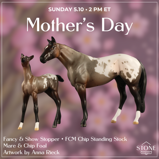 Fancy & Show Stopper OOAK Chip FCM Stock Horse & Chip Foal by Anna Rieck SCD26