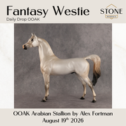 Fantasy Westie OOAK Arabian Stallion by Alex Fortman DDOOAKs26