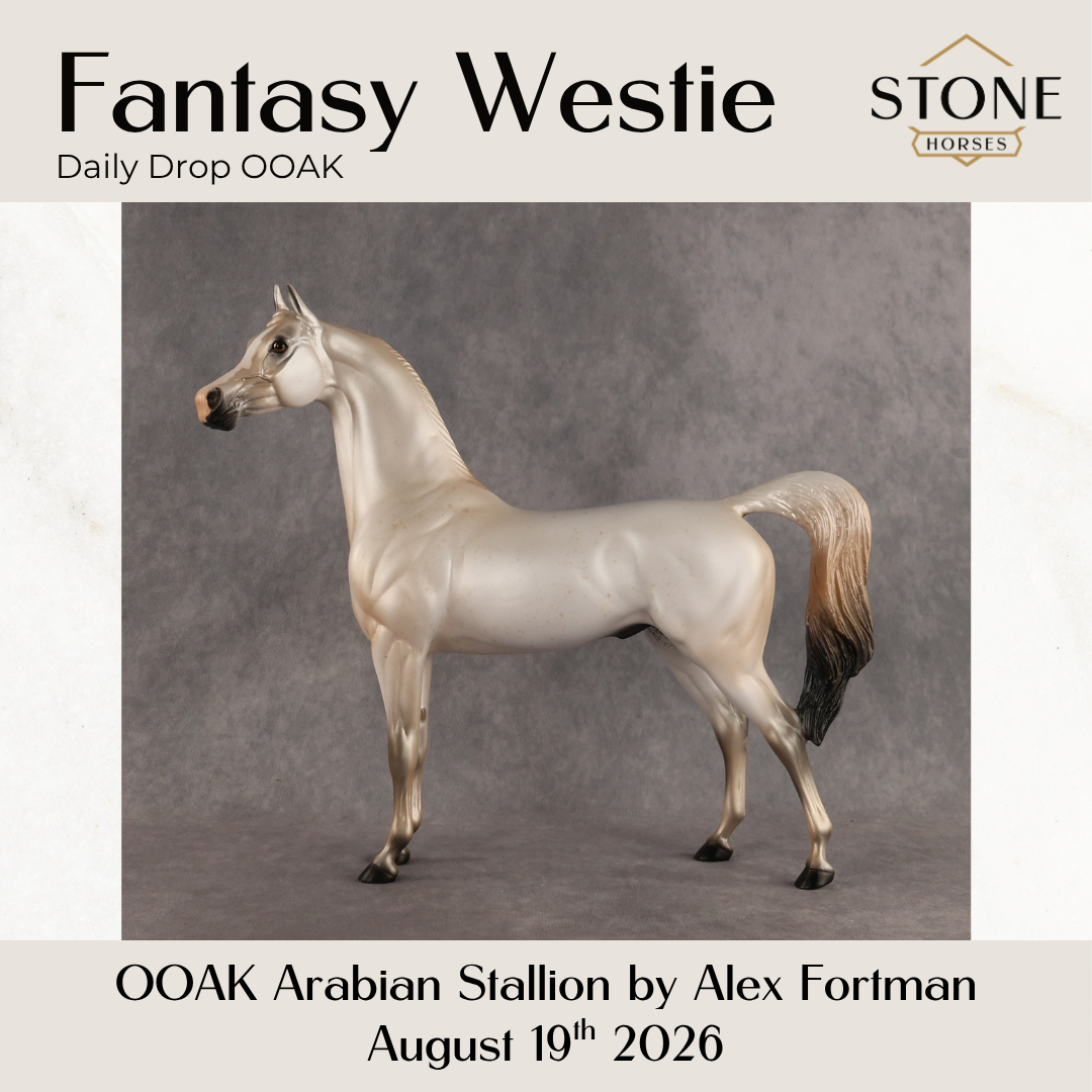 Fantasy Westie OOAK Arabian Stallion by Alex Fortman DDOOAKs26