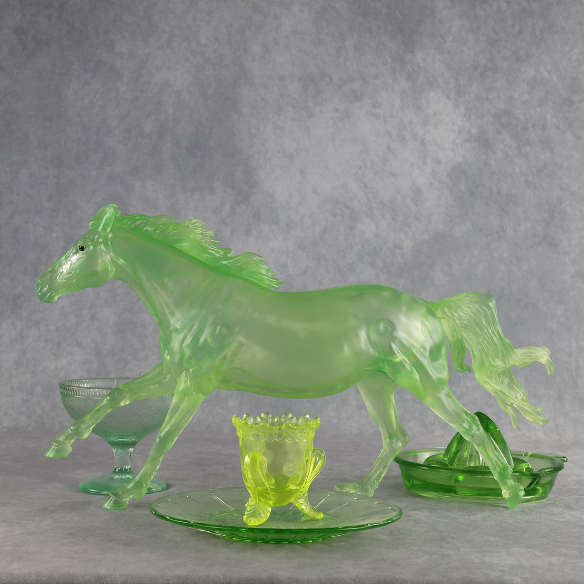 Fenton OOAK FCM Clear Volo by Angela Marleau MM26