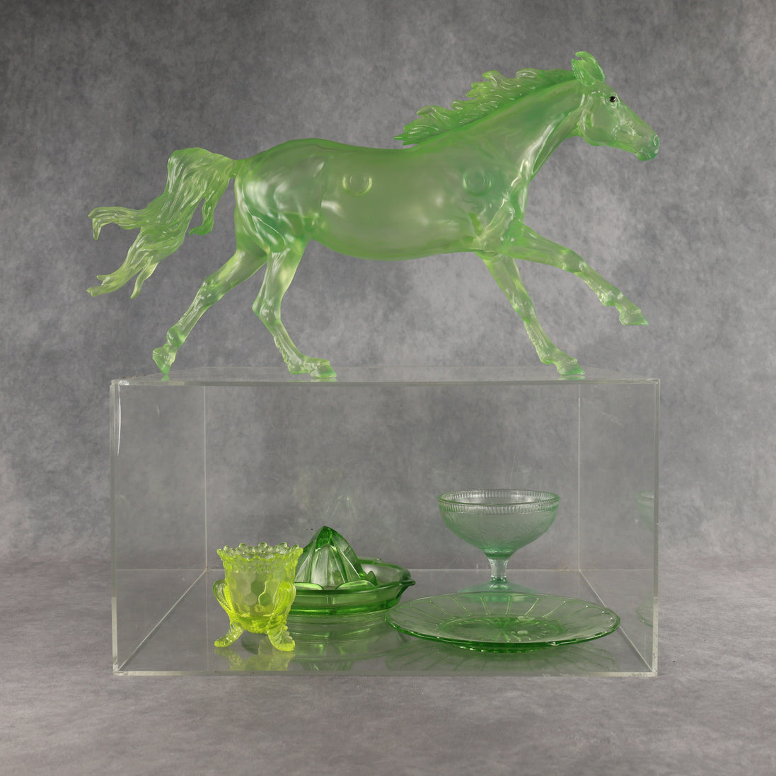 Fenton OOAK FCM Clear Volo by Angela Marleau MM26