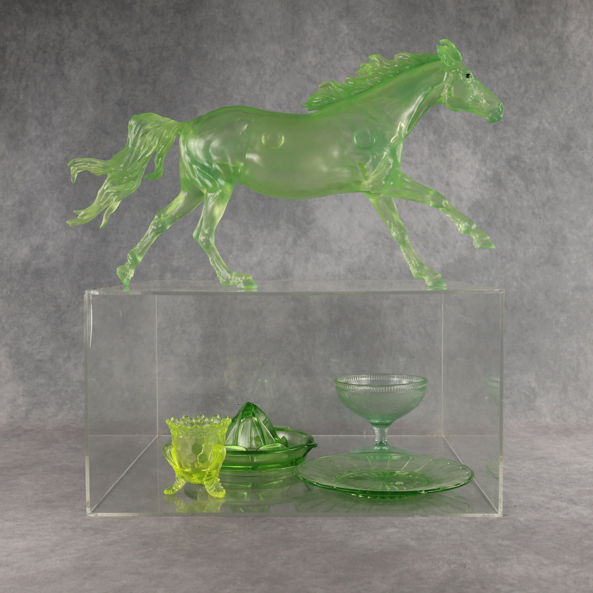 Fenton OOAK FCM Clear Volo by Angela Marleau MM26