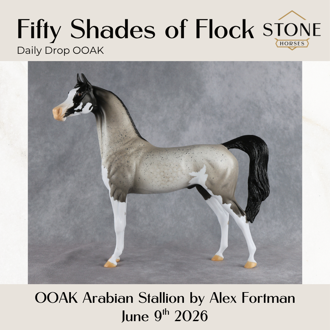 Fifty Shades of Flock OOAK Arabian Stallion by Alex Fortman DDOOAKs26