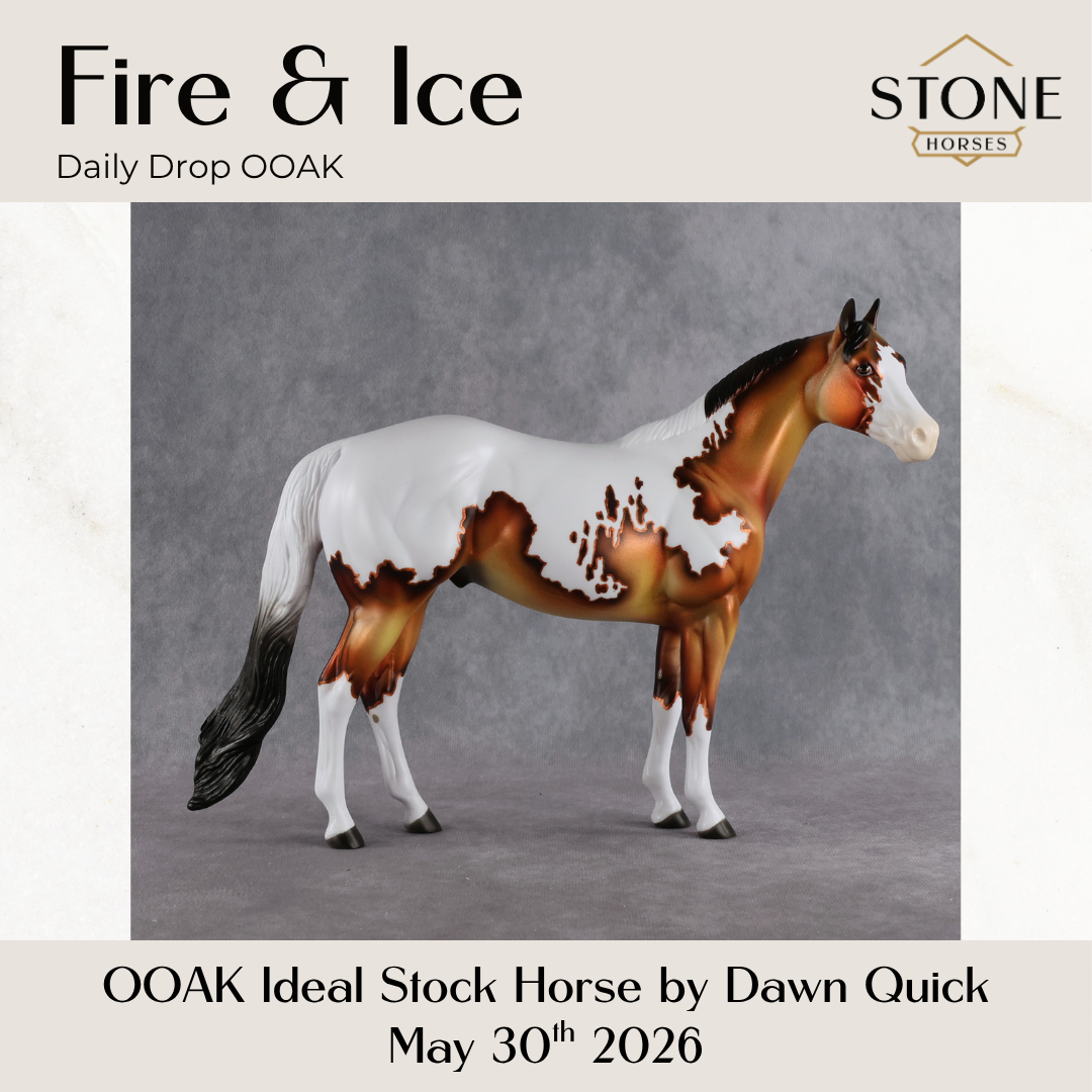 Fire & Ice OOAK Ideal Stock Horse by Dawn Quick DDOOAKs26
