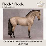 Flock? Flock. OOAK FCM Andalusian by Madi Wiseman DDOOAKs26