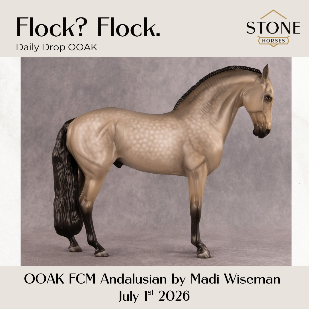 Flock? Flock. OOAK FCM Andalusian by Madi Wiseman DDOOAKs26