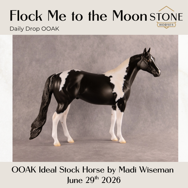 Flock Me to the Moon OOAK Ideal Stock Horse by Madi Wiseman DDOOAKs26