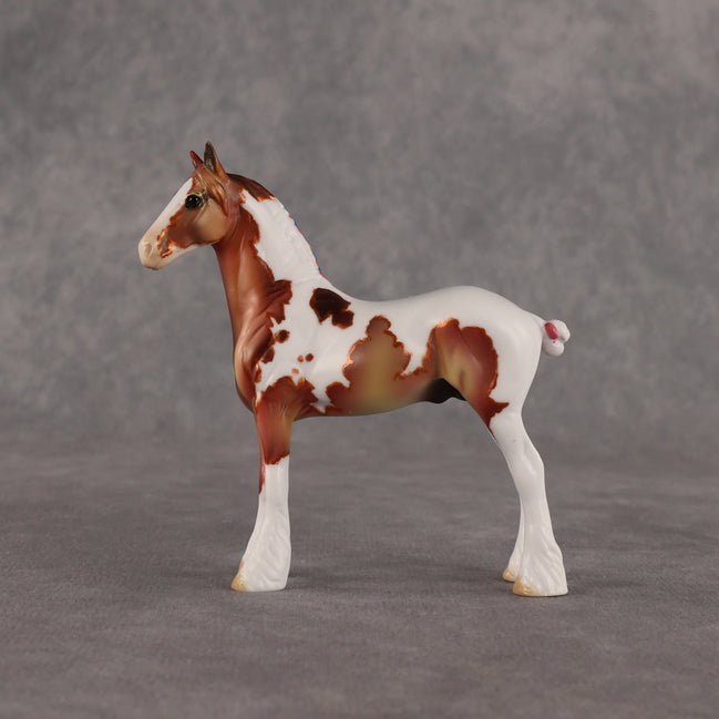 Flockie 451 OOAK Chip Standing Drafter by Dawn Quick EQ26