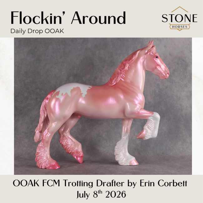 Flockin' Around OOAK FCM Trotting Drafter by Erin Corbett DDOOAKs26